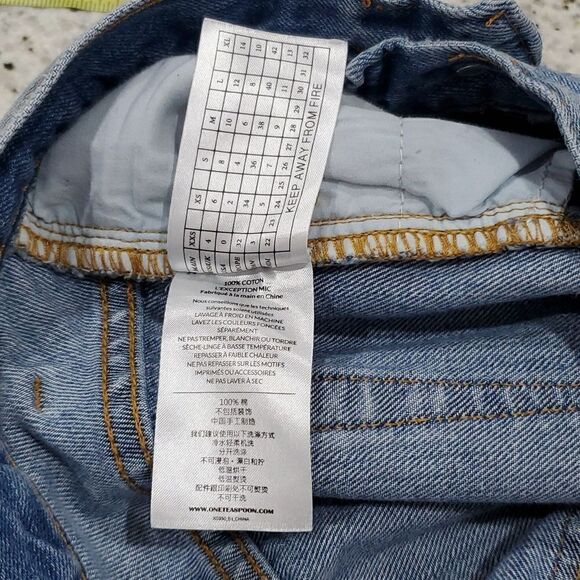 ONE TEASPOON,Women’s Denim,40/40 MINI SKIRT, BUTTON FLY - SIZE 24 - Picture 9 of 9